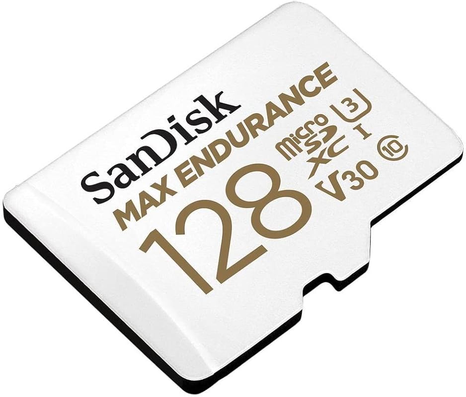 SanDisk 128GB MAX Endurance microSDXC Card for Home Security Cameras &