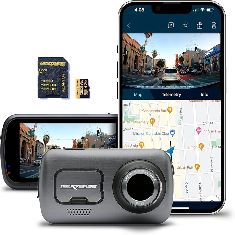 Nextbase 622GW Dash Cam Bundle with 4K UHD, GPS, Wi-Fi & 128GB Card