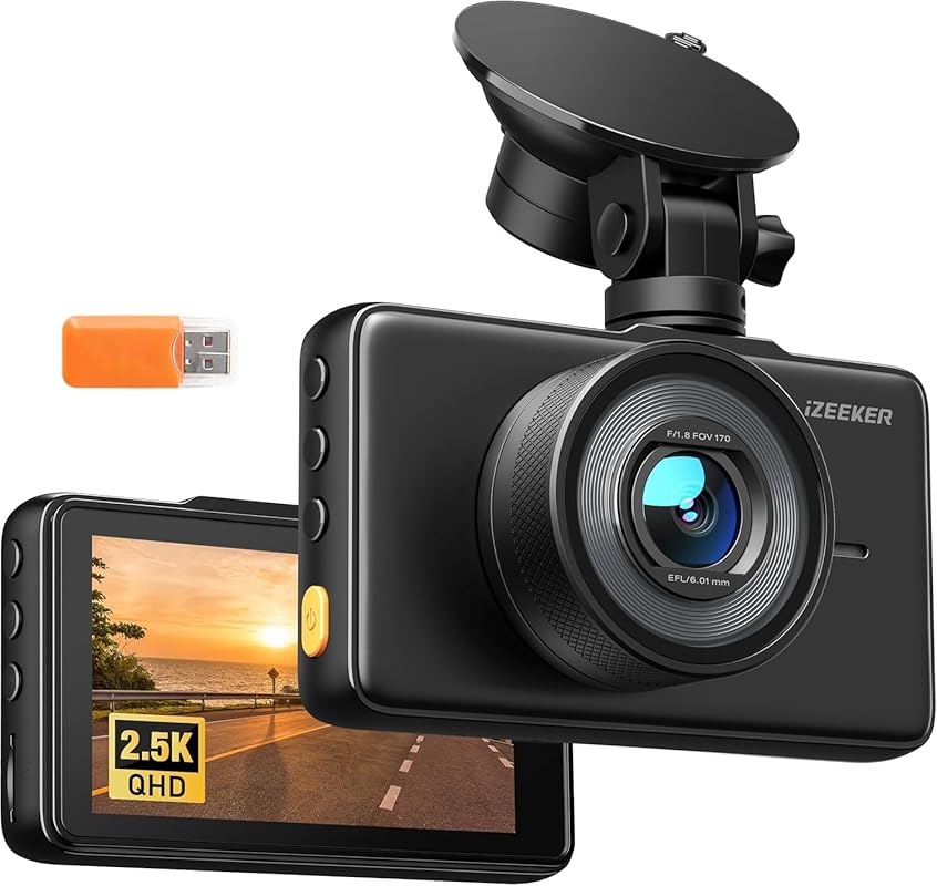iZEEKER 2.5K QHD Car Camera with 3