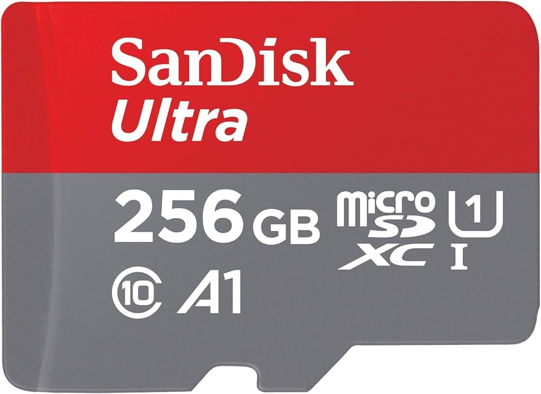 SanDisk 256GB Ultra microSDXC UHS-I Memory Card with Adapter, Up to 15