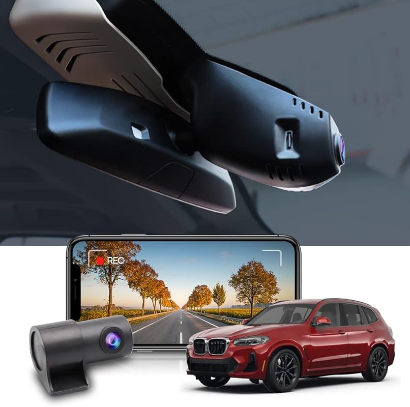 Fitcamx Front 4K+Rear 1080P BMW X3 X5 OEM Dual HD Video WiFi G-Sensor
