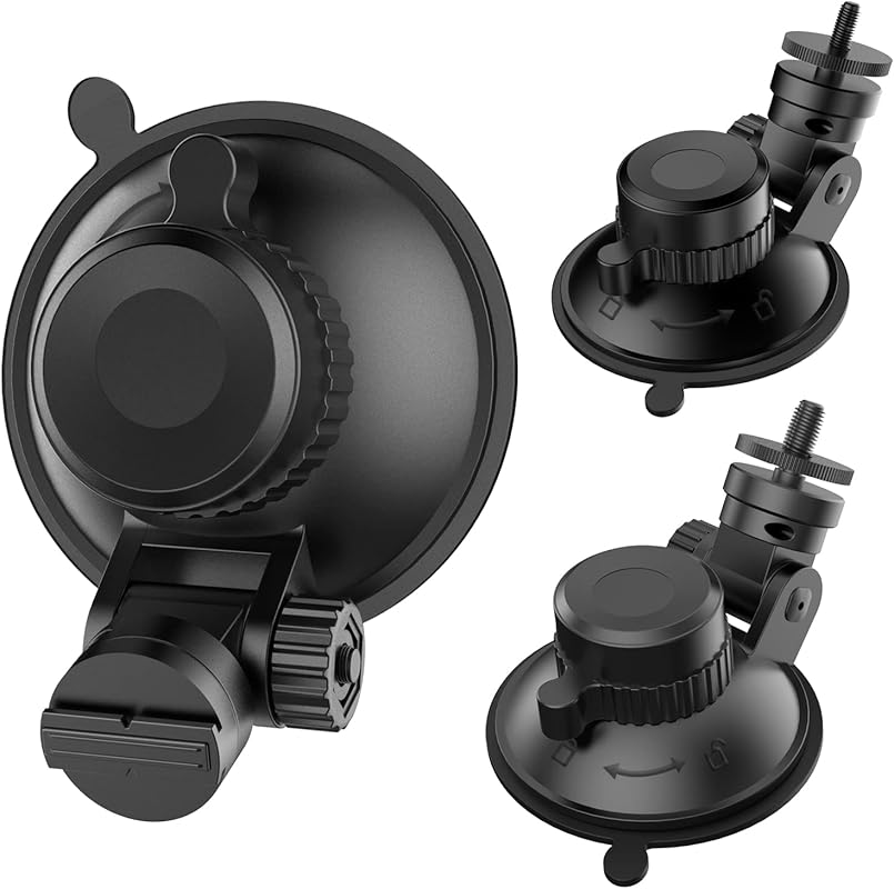 Universal Suction Cup Dash Cam Mount for ROVE R2-4K, CHORTAU & Most DV