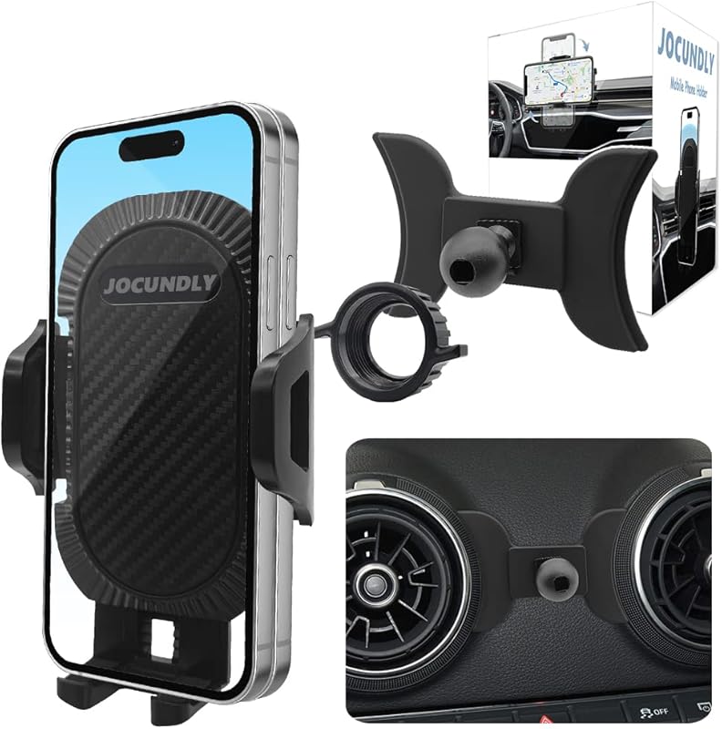 Air Vent Phone Holder for Audi A3/S3/RS3 2014-2020, Thick Case Friendl