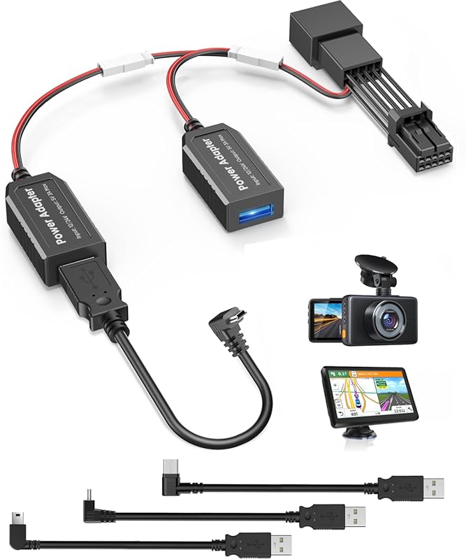 Type A Dash Cam Power Adapter (10Ft) for Infiniti/Mazda/Nissan/Subaru 