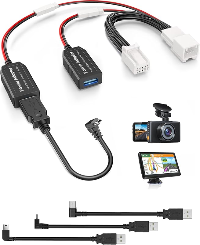 Type-C Dash Cam Power Adapter (10P) for Chrysler, Dodge Ram & Jeep Mod