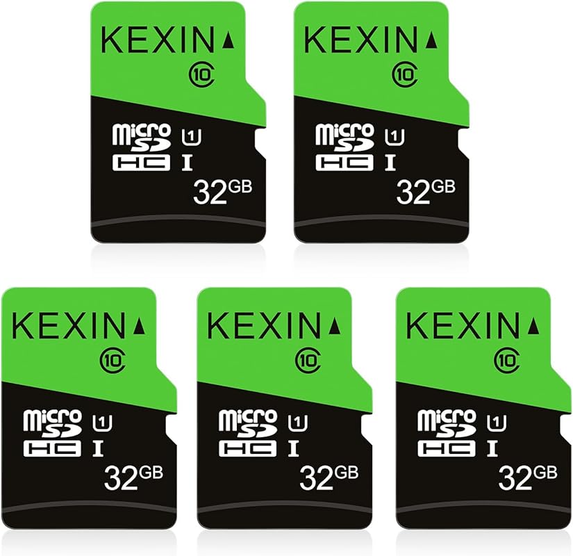 KEXIN 5-Pack 32GB Micro SD Cards with Adapter, UHS-I C10 U1 Full HD Hi
