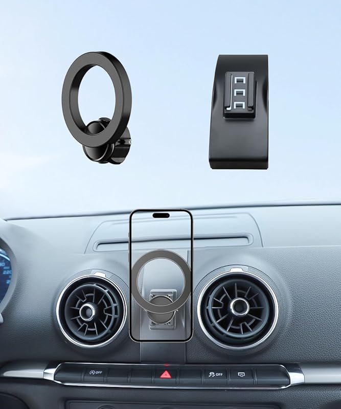 360° Rotating Phone Mount for Audi A3/S3/RS3 2014-2020, MagSafe Compat
