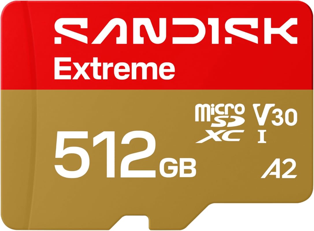SANDISK 512GB Extreme microSD UHS-I Card, Up to 245MB/s Read, 5.3K/4K 