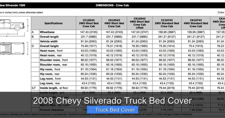 2008 Chevy Silverado Truck Bed Cover