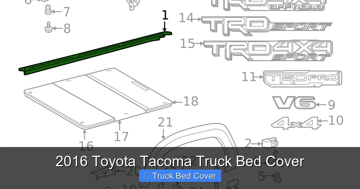 2016 Toyota Tacoma Truck Bed Cover