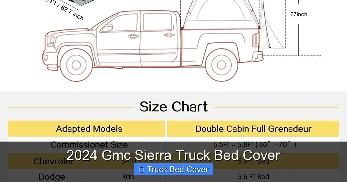 2024 Gmc Sierra Truck Bed Cover