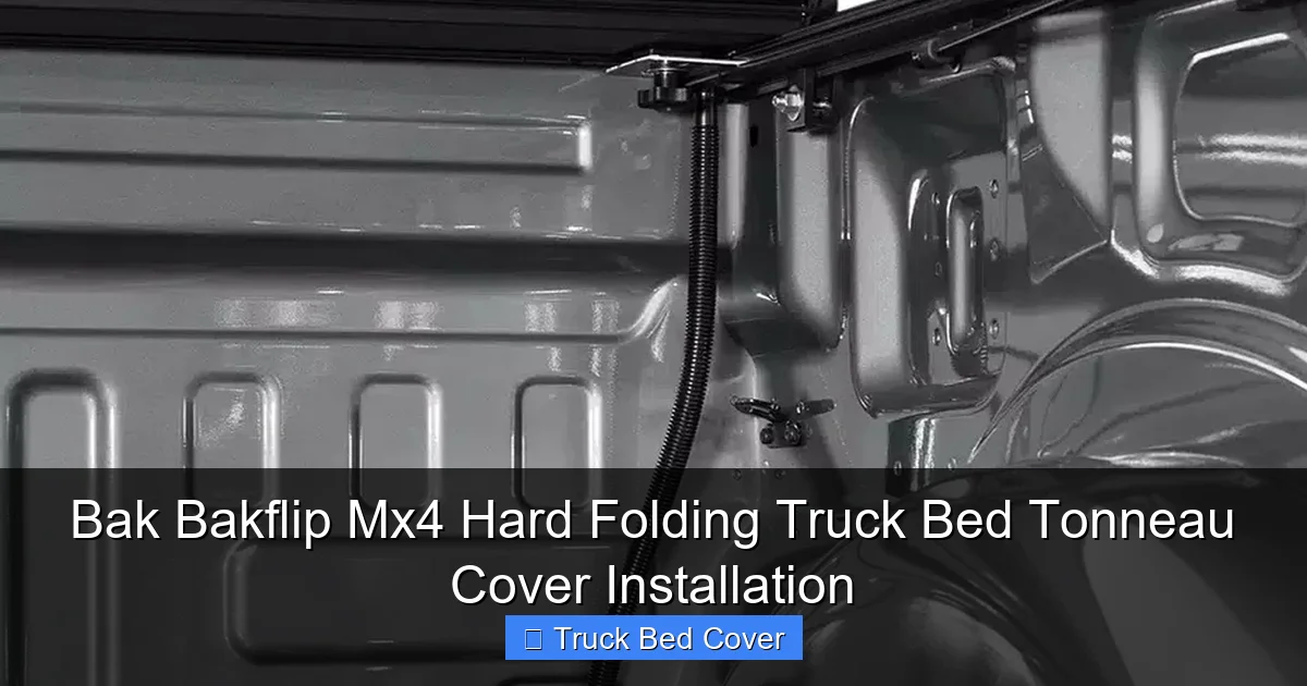 Bak Bakflip Mx4 Hard Folding Truck Bed Tonneau Cover Installation