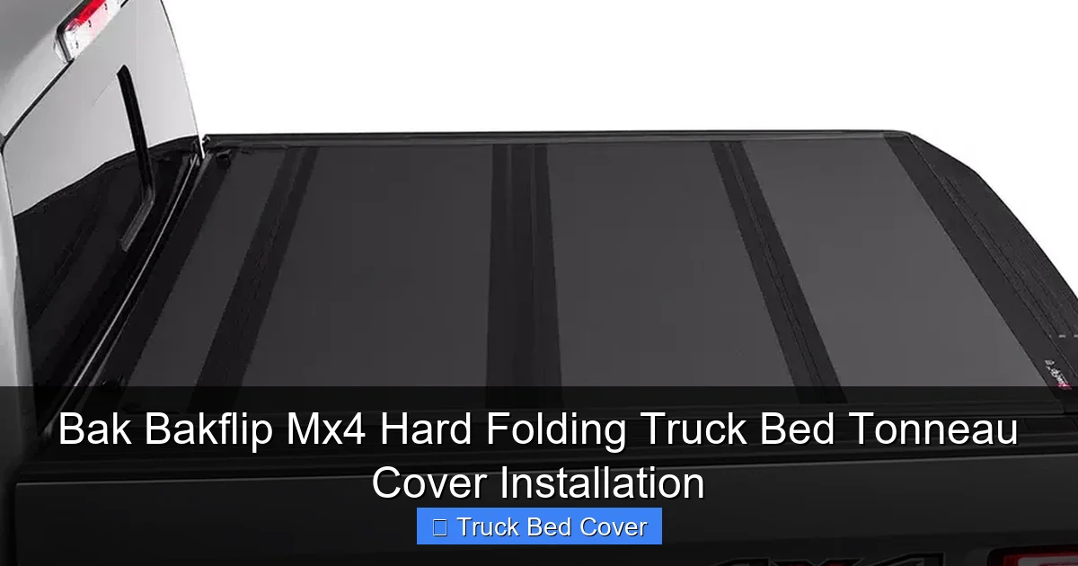 Bak Bakflip Mx4 Hard Folding Truck Bed Tonneau Cover Installation