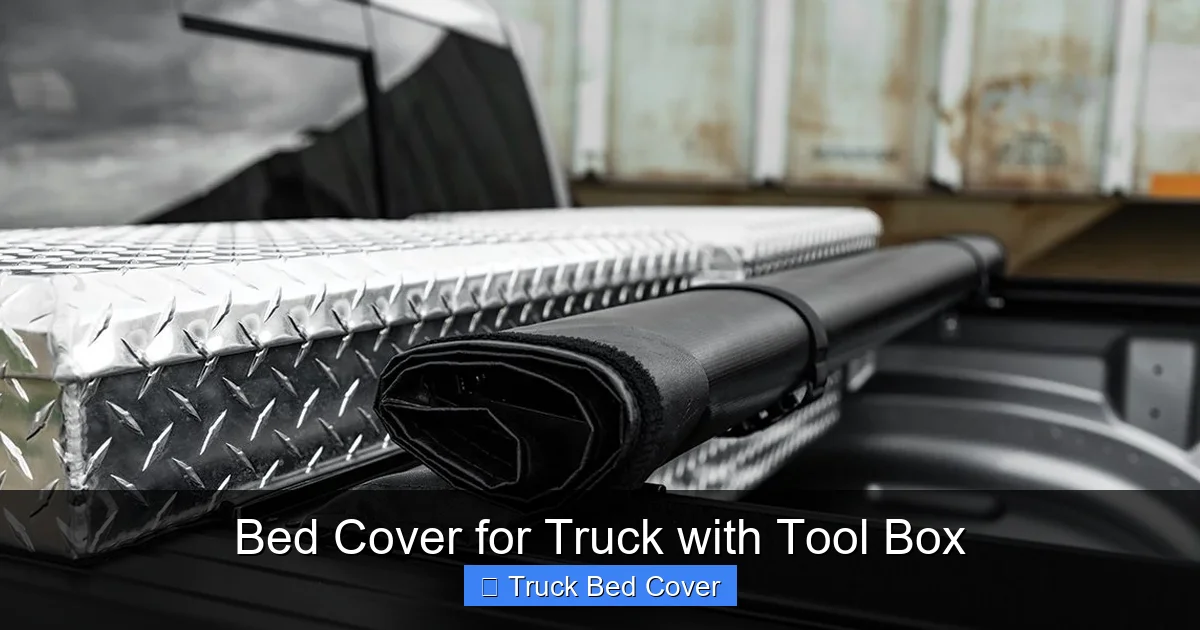 Bed Cover for Truck with Tool Box