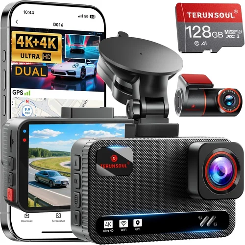 4K+4K Dash Cam Front and Rear,