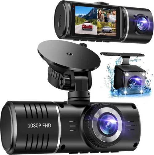 Dash Cam Front and Rear, 1080P