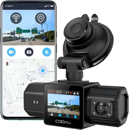 COOAU Dual Dash Cam 2.5K+1080P