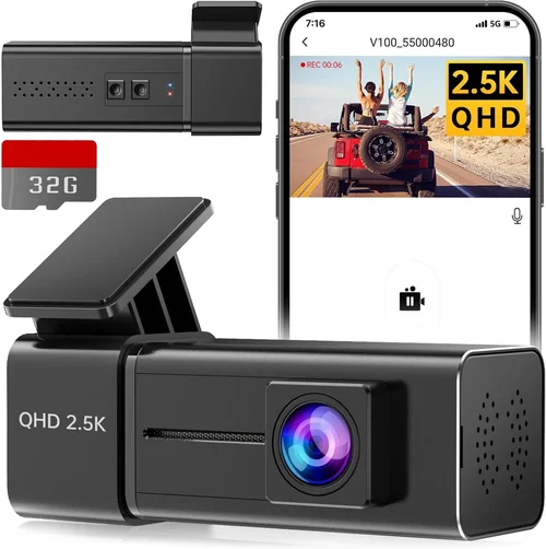 Dash Cam, 2.5K WiFi Dash Camer