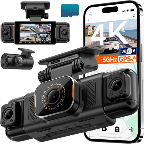 N5 PRO 4K 4 Channel Dash Cam,
