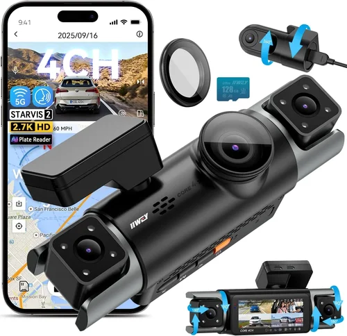 IIWEY 4 Channel Dash Cam 360°
