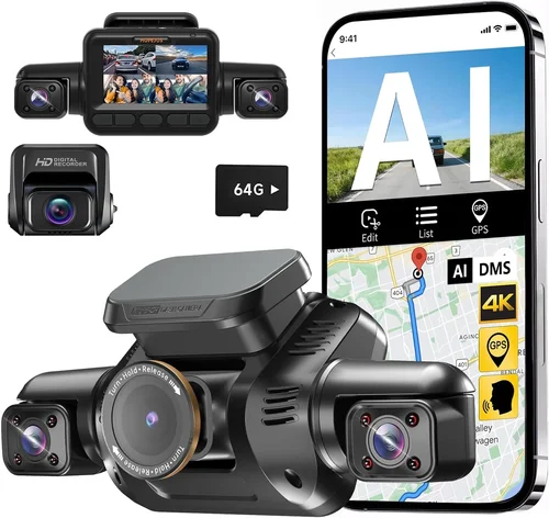 HUPEJOS AI Dash Cam Front Rear
