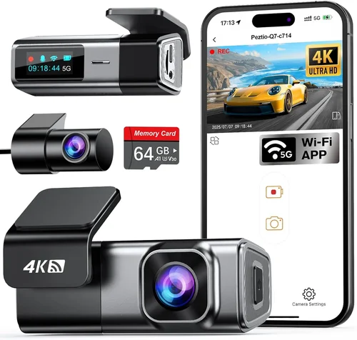 Navycrest 4K Dash Cam Front an