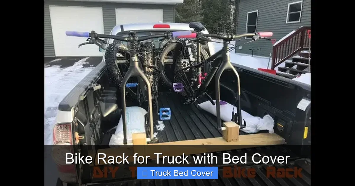 Bike Rack for Truck with Bed Cover