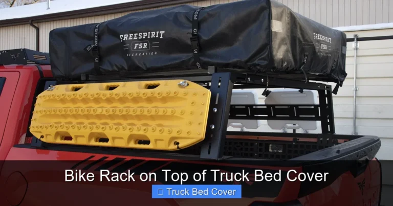 Bike Rack on Top of Truck Bed Cover