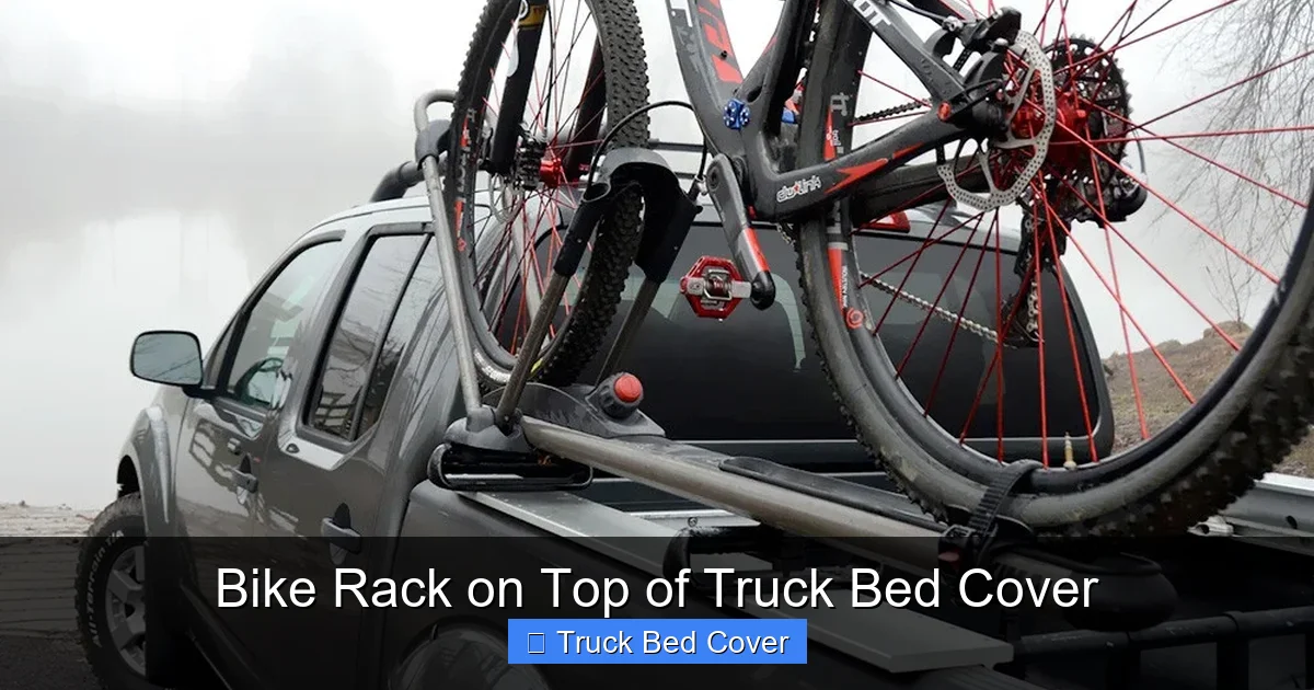Bike Rack on Top of Truck Bed Cover
