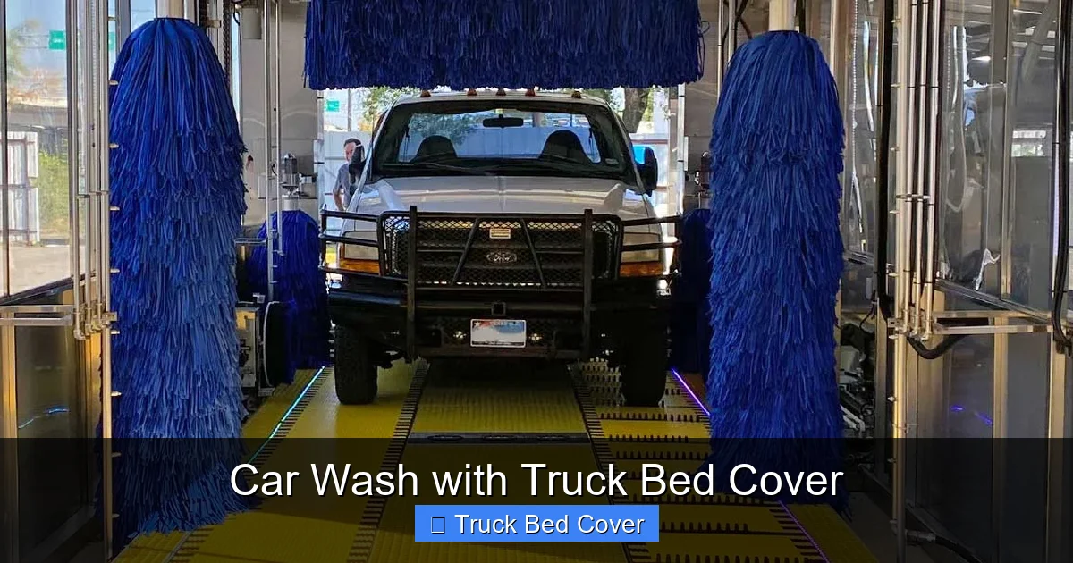 Car Wash with Truck Bed Cover
