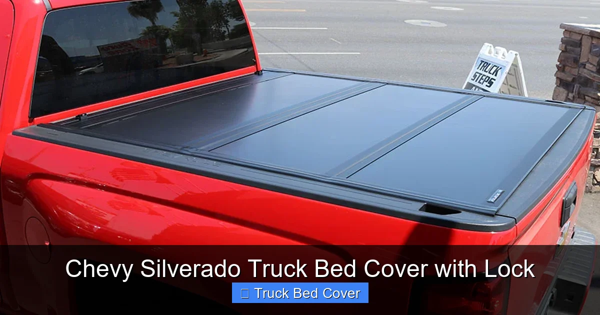 Chevy Silverado Truck Bed Cover with Lock