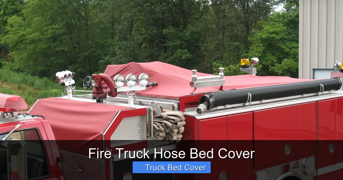 Fire Truck Hose Bed Cover