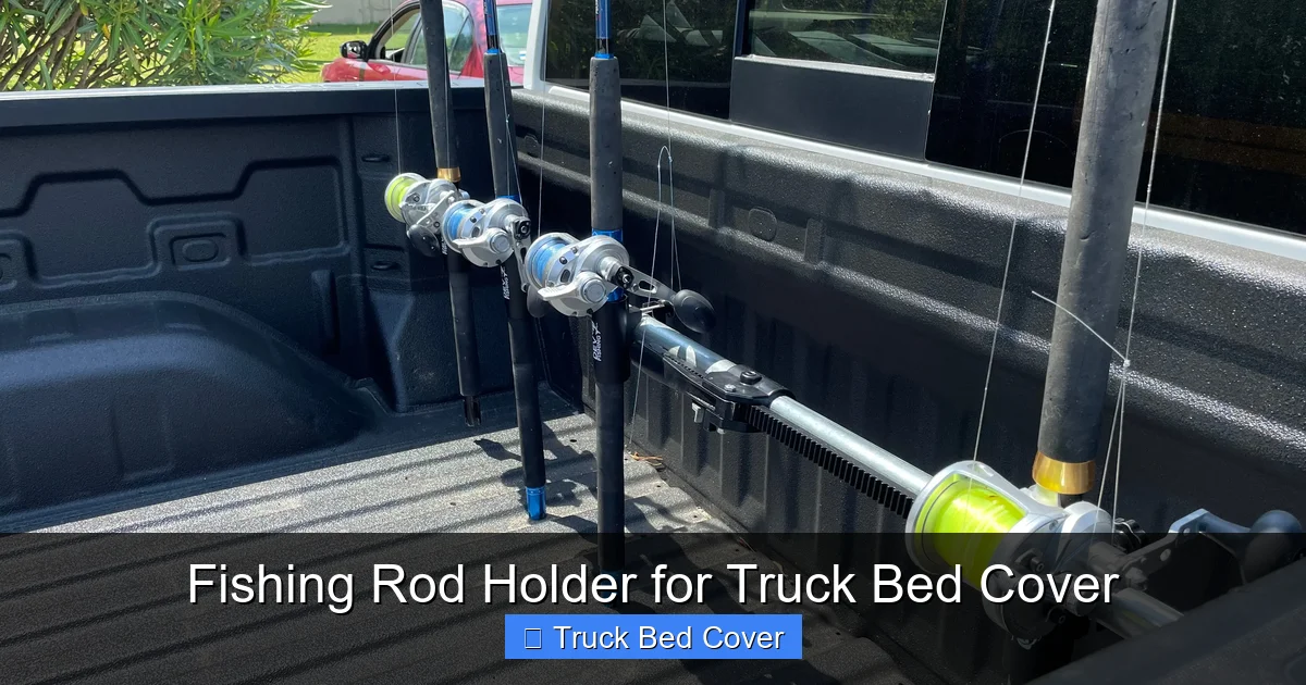 Fishing Rod Holder for Truck Bed Cover