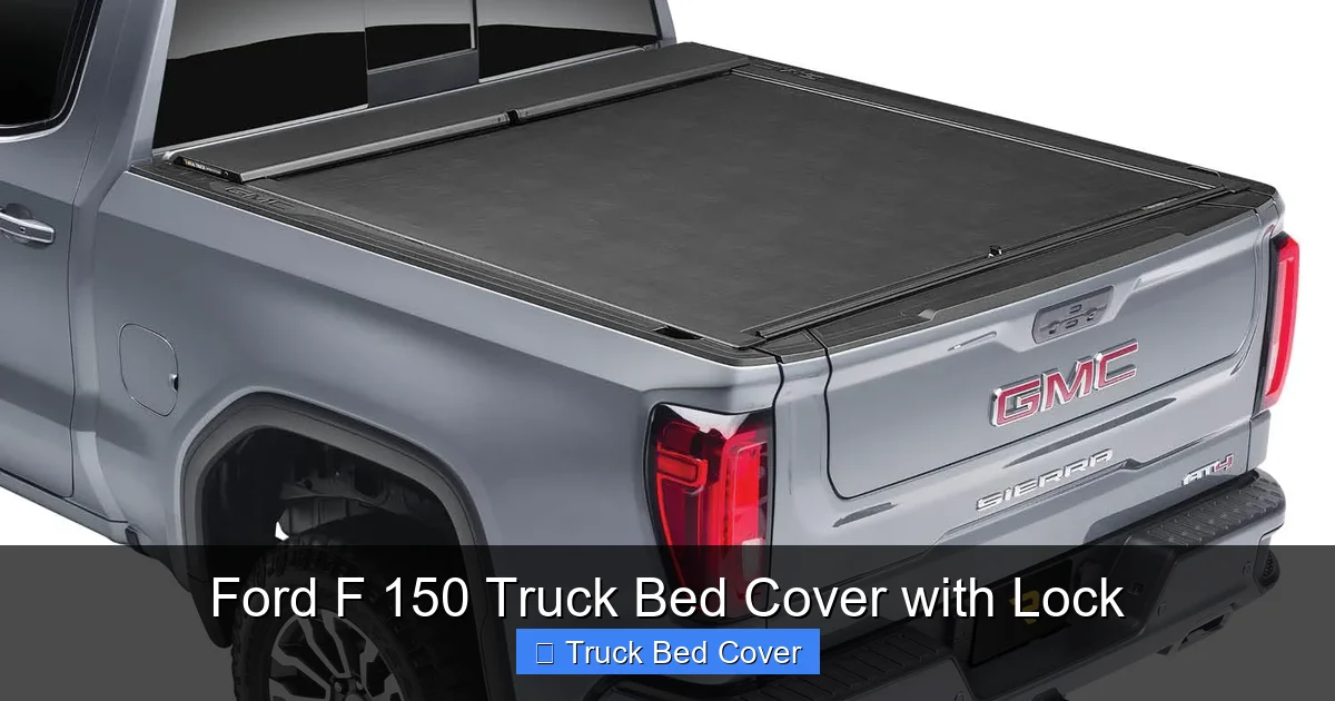 Ford F 150 Truck Bed Cover with Lock