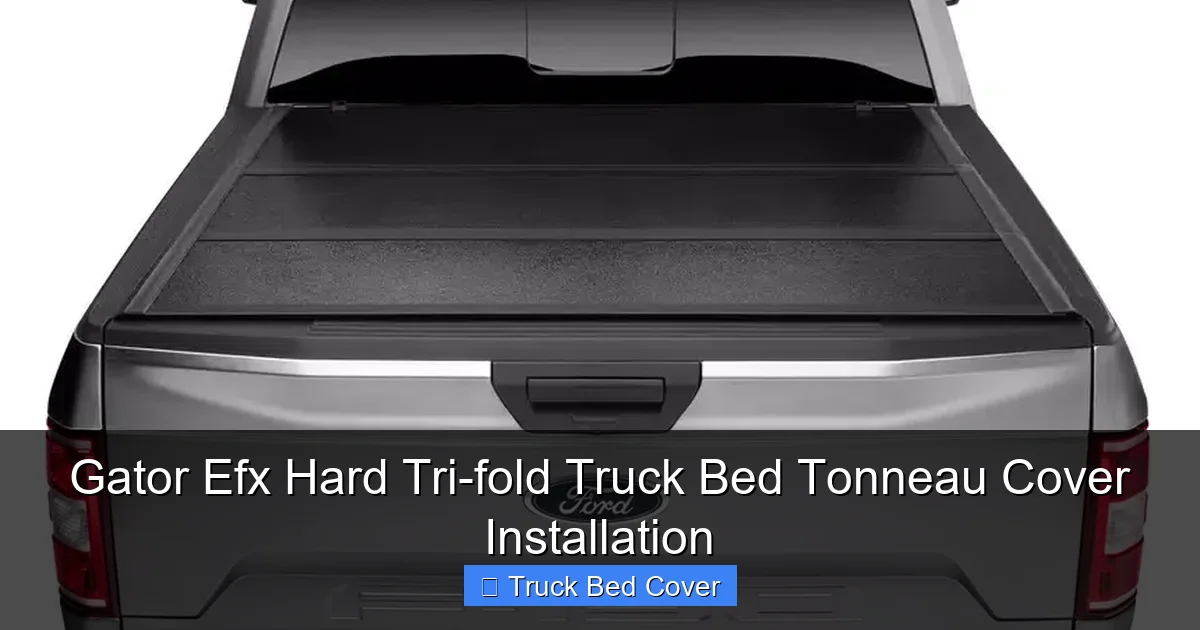 Gator Efx Hard Tri-fold Truck Bed Tonneau Cover Installation