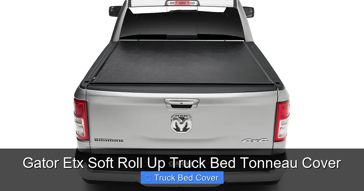 Gator Etx Soft Roll Up Truck Bed Tonneau Cover