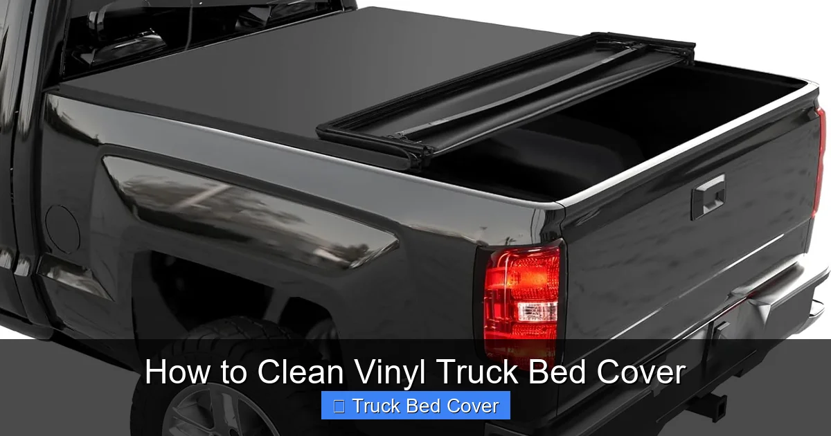 How to Clean Vinyl Truck Bed Cover