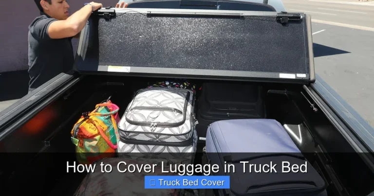 How to Cover Luggage in Truck Bed