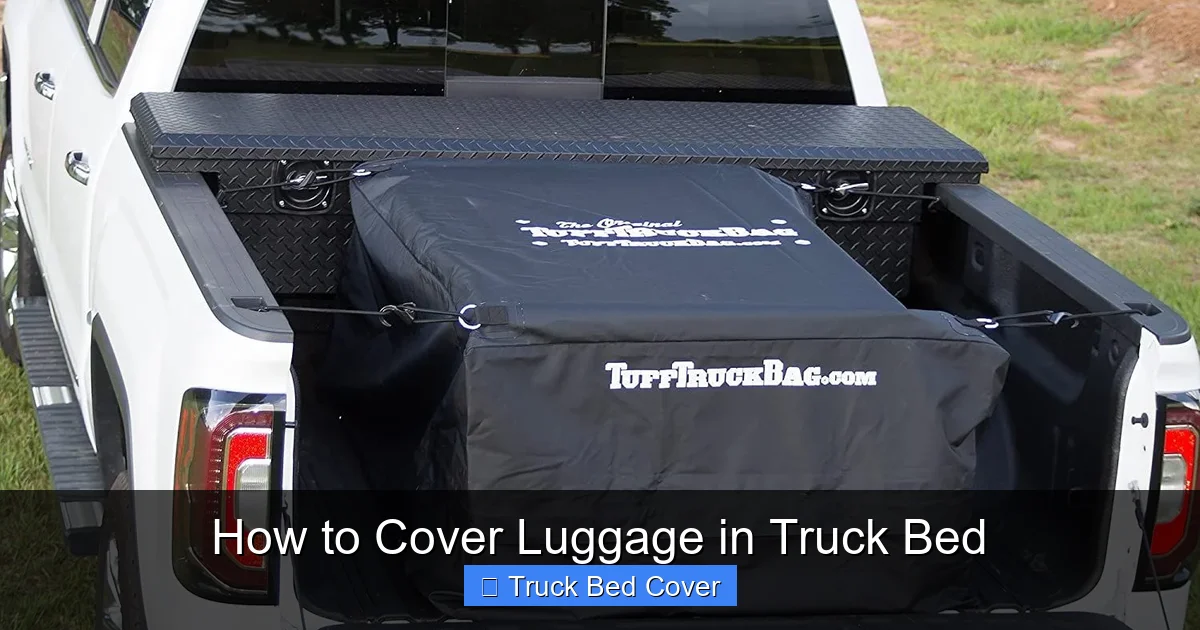 How to Cover Luggage in Truck Bed