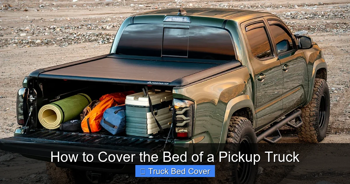 How to Cover the Bed of a Pickup Truck