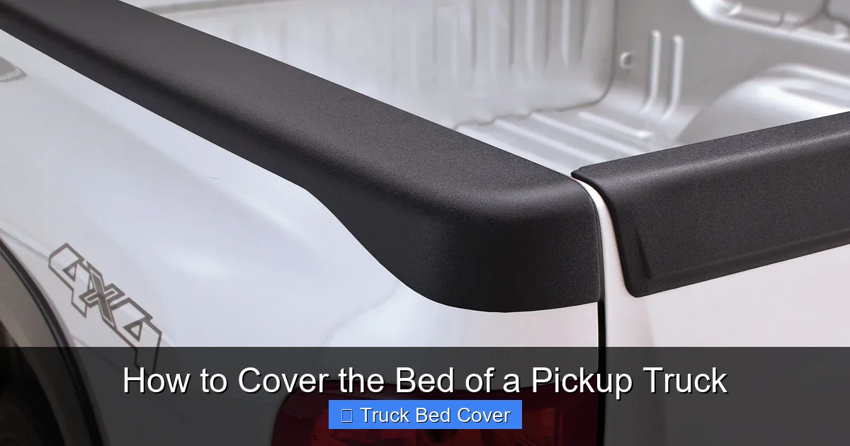 How to Cover the Bed of a Pickup Truck