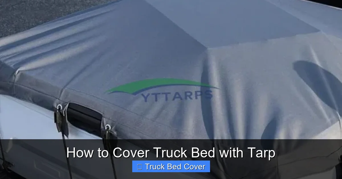 How to Cover Truck Bed with Tarp