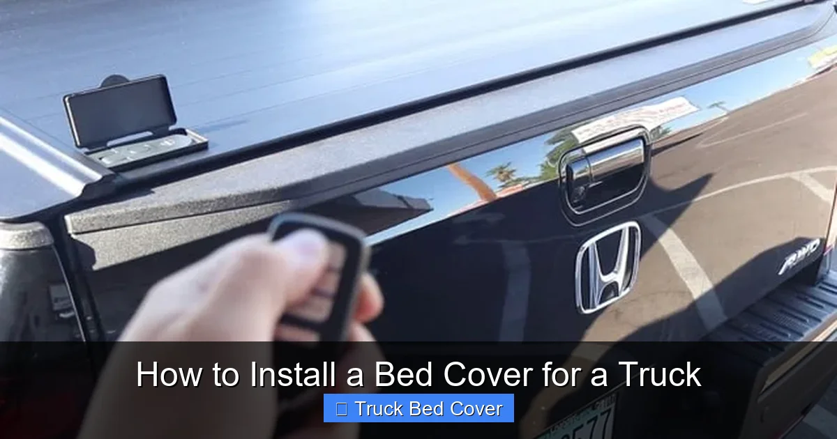How to Install a Bed Cover for a Truck
