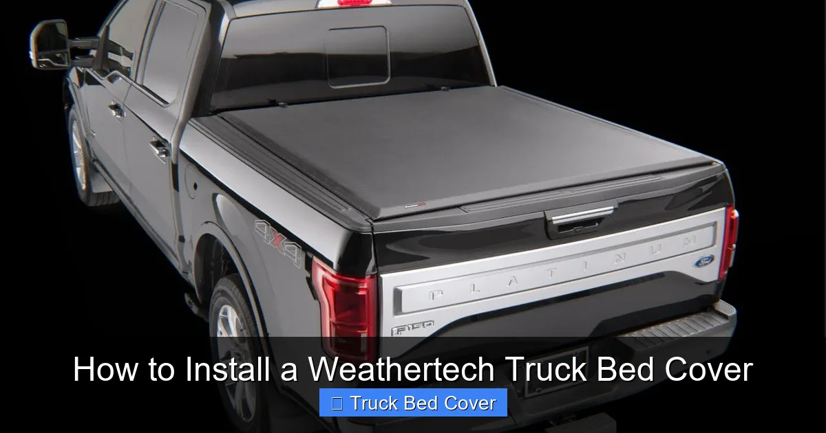 How to Install a Weathertech Truck Bed Cover