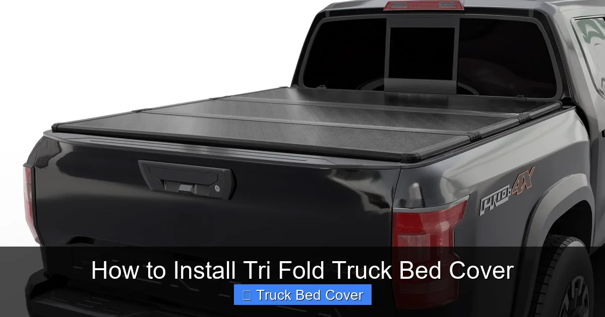 How to Install Tri Fold Truck Bed Cover