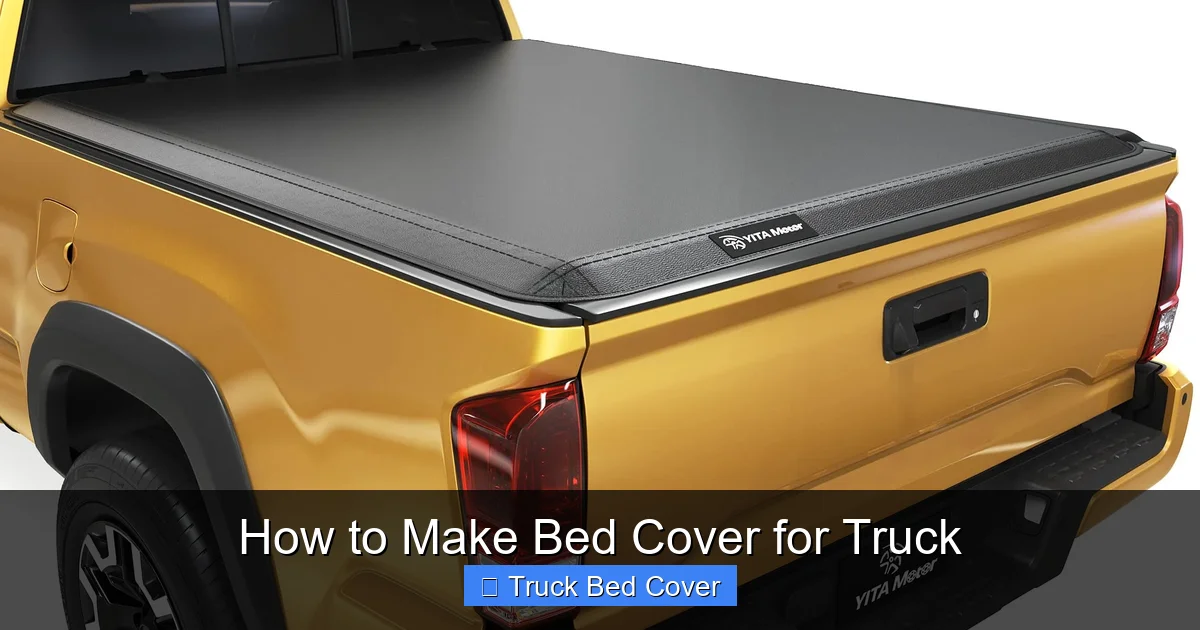 How to Make Bed Cover for Truck