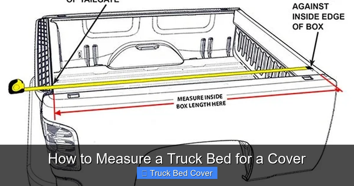 How to Measure a Truck Bed for a Cover