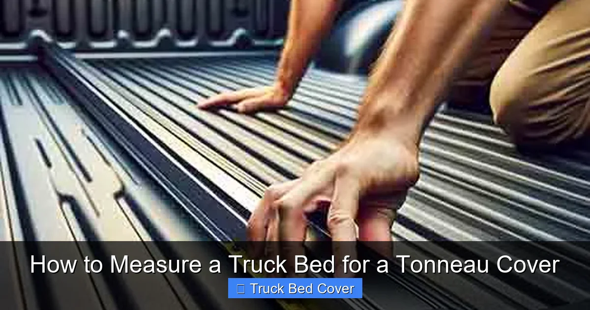 How to Measure a Truck Bed for a Tonneau Cover