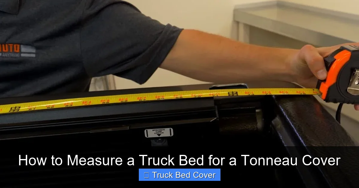 How to Measure a Truck Bed for a Tonneau Cover