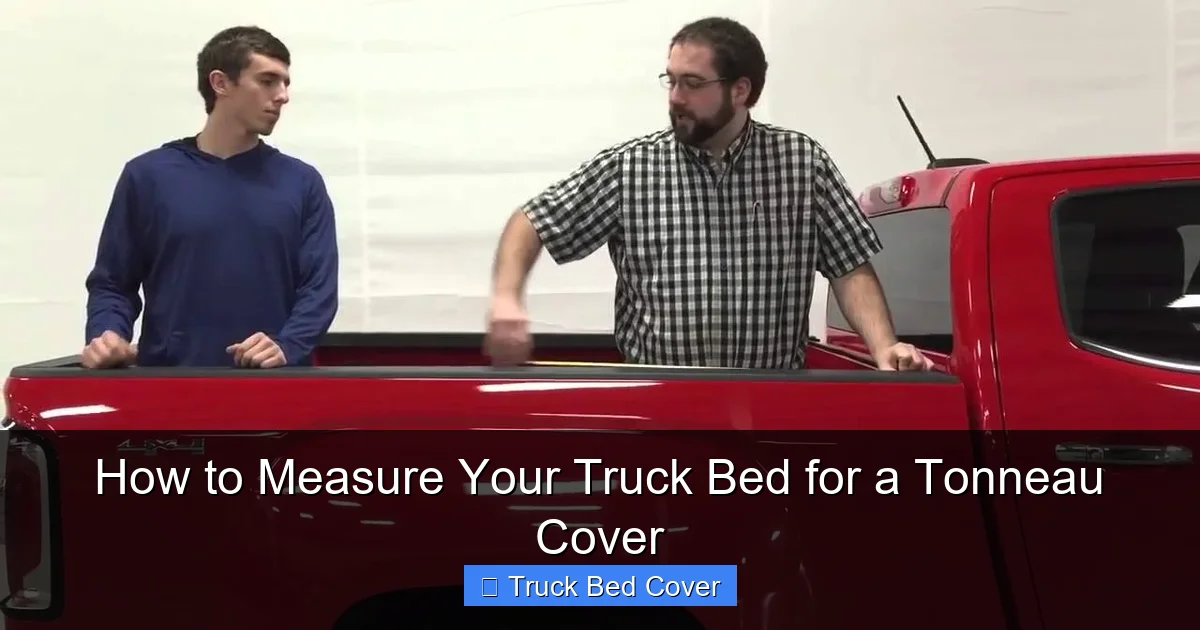 How to Measure Your Truck Bed for a Tonneau Cover